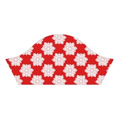 Christmas Snowflakes Background Pattern Cotton Crop Top from ArtsNow.com Left Sleeve