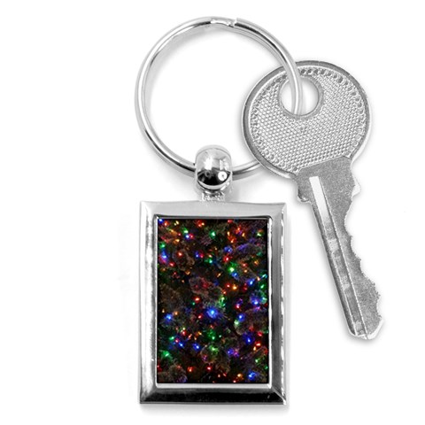 Christmas Lights Key Chain (Rectangle) from ArtsNow.com Front