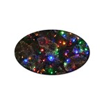 Christmas Lights Sticker (Oval)