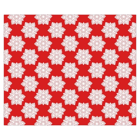 Christmas Snowflakes Background Pattern Zipper Medium Tote Bag from ArtsNow.com Front