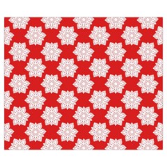 Christmas Snowflakes Background Pattern Zipper Medium Tote Bag from ArtsNow.com Back