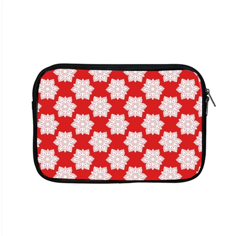 Christmas Snowflakes Background Pattern Apple MacBook Pro 15  Zipper Case from ArtsNow.com Front