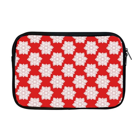 Christmas Snowflakes Background Pattern Apple MacBook Pro 17  Zipper Case from ArtsNow.com Front