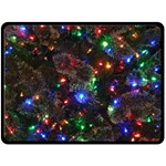 Christmas Lights Fleece Blanket (Large)