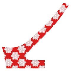 Christmas Snowflakes Background Pattern Cross Back Hipster Bikini Set from ArtsNow.com Back Left