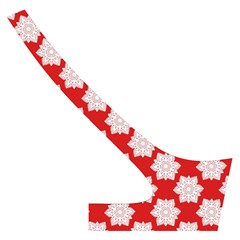 Christmas Snowflakes Background Pattern Cross Back Hipster Bikini Set from ArtsNow.com Back Right