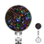 Christmas Lights Stainless Steel Nurses Watch
