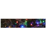 Christmas Lights Small Premium Plush Fleece Scarf