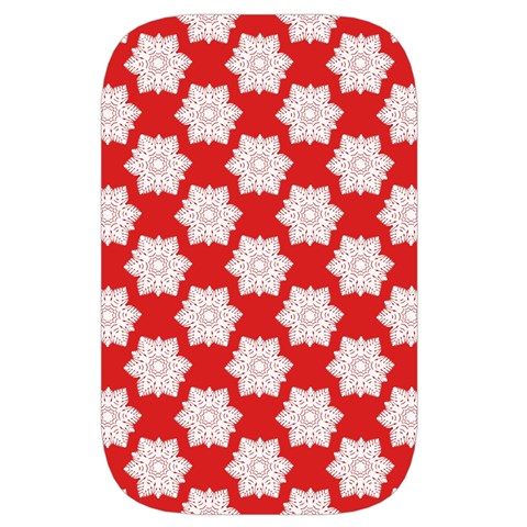 Christmas Snowflakes Background Pattern Waist Pouch (Small) from ArtsNow.com Front