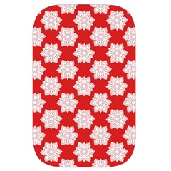Christmas Snowflakes Background Pattern Waist Pouch (Small) from ArtsNow.com Front