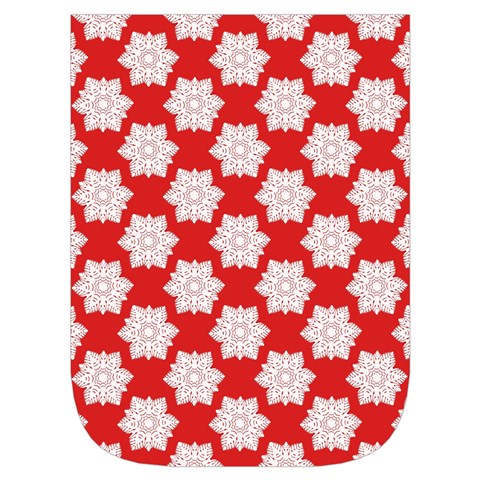 Christmas Snowflakes Background Pattern Waist Pouch (Small) from ArtsNow.com Front Pocket