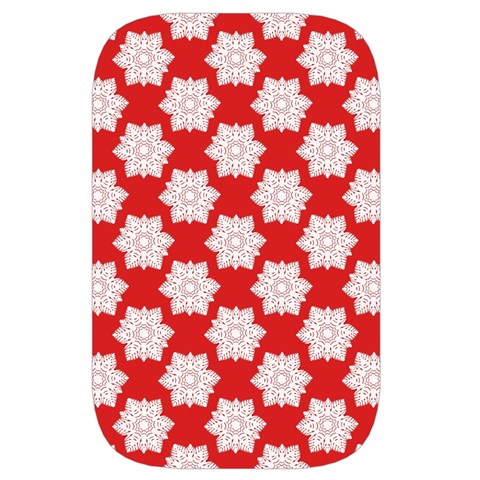 Christmas Snowflakes Background Pattern Waist Pouch (Small) from ArtsNow.com Back