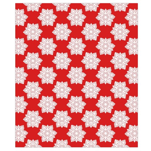 Christmas Snowflakes Background Pattern Waist Pouch (Small) from ArtsNow.com Back Strap