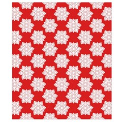 Christmas Snowflakes Background Pattern Waist Pouch (Small) from ArtsNow.com Back Strap