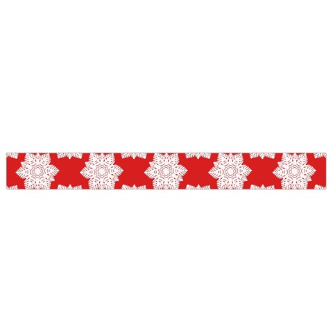 Christmas Snowflakes Background Pattern Waist Pouch (Small) from ArtsNow.com Bottom