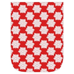 Christmas Snowflakes Background Pattern Waist Pouch (Large) from ArtsNow.com Front Pocket