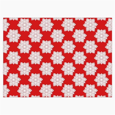 Christmas Snowflakes Background Pattern Roll Up Canvas Pencil Holder (L) from ArtsNow.com Front
