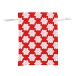 Christmas Snowflakes Background Pattern Lightweight Drawstring Pouch (M)