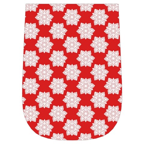 Christmas Snowflakes Background Pattern Wristlet Pouch Bag (Small) from ArtsNow.com Left Side