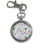 New Year Christmas Winter Pattern Key Chain Watches