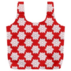 Christmas Snowflakes Background Pattern Full Print Recycle Bag (XXL) from ArtsNow.com Front