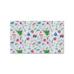 New Year Christmas Winter Pattern Sticker Rectangular (10 pack)