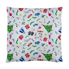 New Year Christmas Winter Pattern Standard Cushion Case (Two Sides) from ArtsNow.com Back