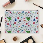 New Year Christmas Winter Pattern Cosmetic Bag (Large)