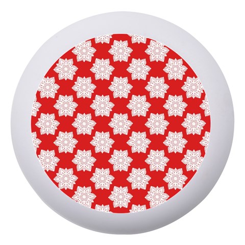 Christmas Snowflakes Background Pattern Dento Box with Mirror from ArtsNow.com Front