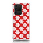Christmas Snowflakes Background Pattern Samsung Galaxy S20 Ultra 6.9 Inch TPU UV Case