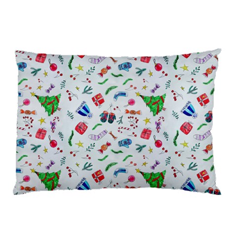 New Year Christmas Winter Pattern Pillow Case (Two Sides) from ArtsNow.com Front