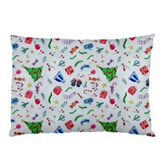 New Year Christmas Winter Pattern Pillow Case (Two Sides) from ArtsNow.com Front