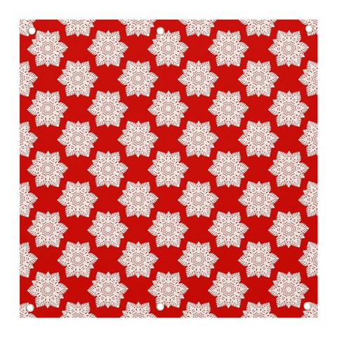 Christmas Snowflakes Background Pattern Banner and Sign 3  x 3  from ArtsNow.com Front