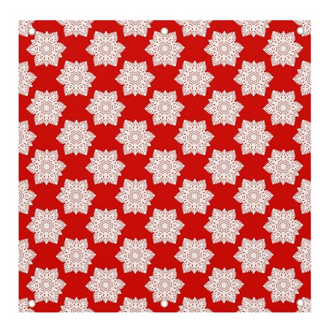 Christmas Snowflakes Background Pattern Banner and Sign 4  x 4  from ArtsNow.com Front
