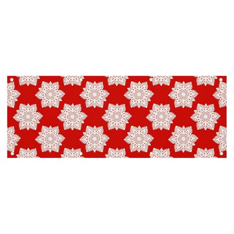 Christmas Snowflakes Background Pattern Banner and Sign 8  x 3  from ArtsNow.com Front