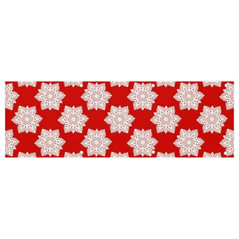 Christmas Snowflakes Background Pattern Banner and Sign 9  x 3  from ArtsNow.com Front