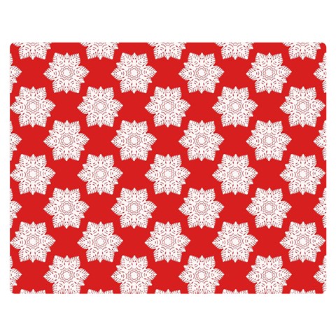 Christmas Snowflakes Background Pattern Premium Plush Fleece Blanket (Medium) from ArtsNow.com 60 x50  Blanket Front