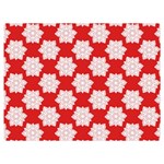 Christmas Snowflakes Background Pattern Premium Plush Fleece Blanket (Extra Small)