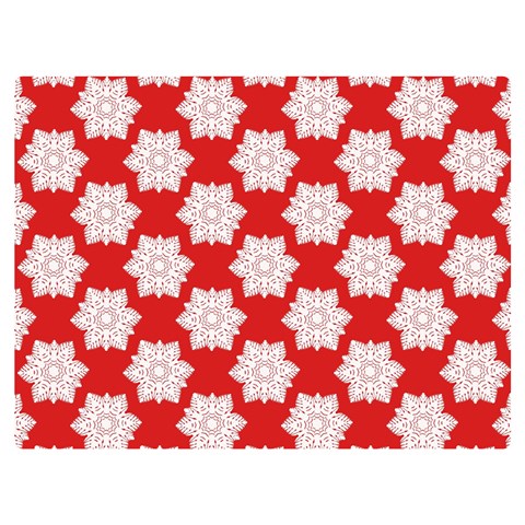 Christmas Snowflakes Background Pattern Two Sides Premium Plush Fleece Blanket (Extra Small) from ArtsNow.com 40 x30  Blanket Back