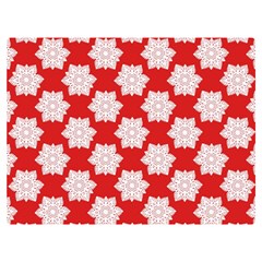 Christmas Snowflakes Background Pattern Two Sides Premium Plush Fleece Blanket (Extra Small) from ArtsNow.com 40 x30  Blanket Back
