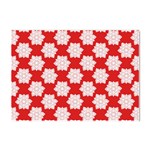 Christmas Snowflakes Background Pattern Crystal Sticker (A4)