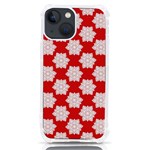 Christmas Snowflakes Background Pattern iPhone 13 mini TPU UV Print Case