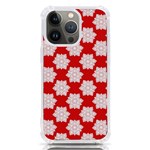 Christmas Snowflakes Background Pattern iPhone 13 Pro TPU UV Print Case