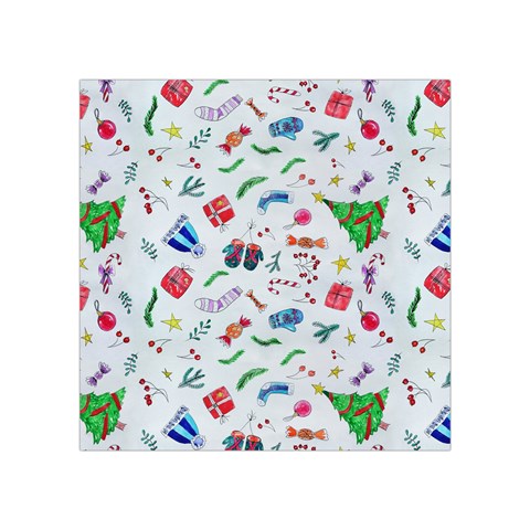 New Year Christmas Winter Pattern Square Tapestry (Small) from ArtsNow.com Front