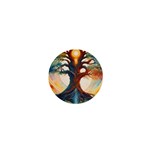 Tree Cosmic Spiritual Meditation 1  Mini Magnets
