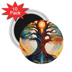 Tree Cosmic Spiritual Meditation 2.25  Magnets (10 pack) 