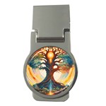 Tree Cosmic Spiritual Meditation Money Clips (Round) 