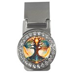 Tree Cosmic Spiritual Meditation Money Clips (CZ) 