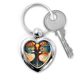 Tree Cosmic Spiritual Meditation Key Chain (Heart)