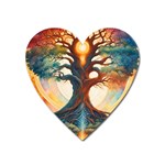Tree Cosmic Spiritual Meditation Heart Magnet
